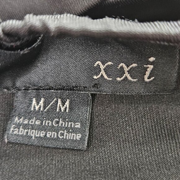 XXI Mini Body Con Dress M Black Layered Ruffle Adjust Shoulder Halter Padded Cup - Picture 10 of 12